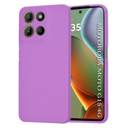Husa silicon Motorola Moto G15 Techsuit SoftFlex, mov