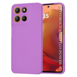 Husa silicon Motorola Moto G15 Power Techsuit SoftFlex, mov