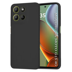 Husa silicon Motorola Moto G15 Techsuit SoftFlex, negru