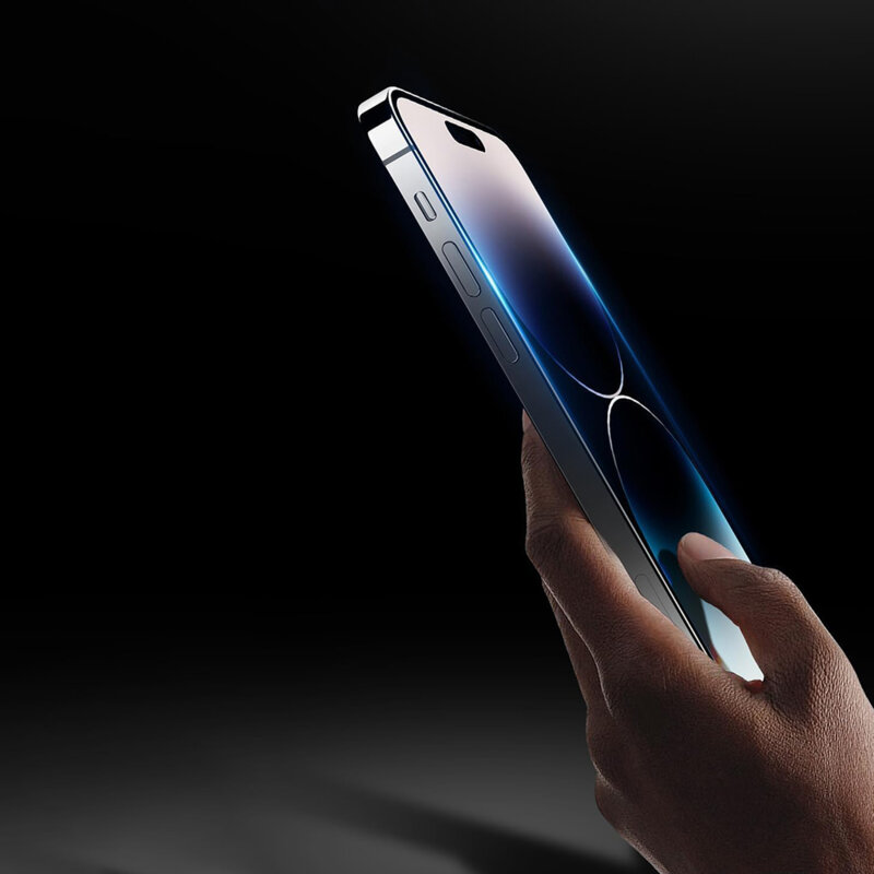 Folie sticla iPhone 17 Pro Max ANANK 3D Anti-crack 5X Reinforced Screen Protector, negru