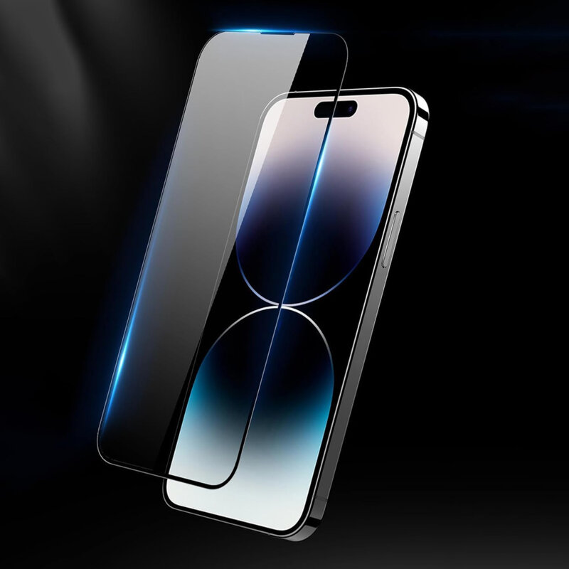 Folie sticla iPhone 17 Pro ANANK 3D Anti-crack 5X Reinforced Screen Protector, negru