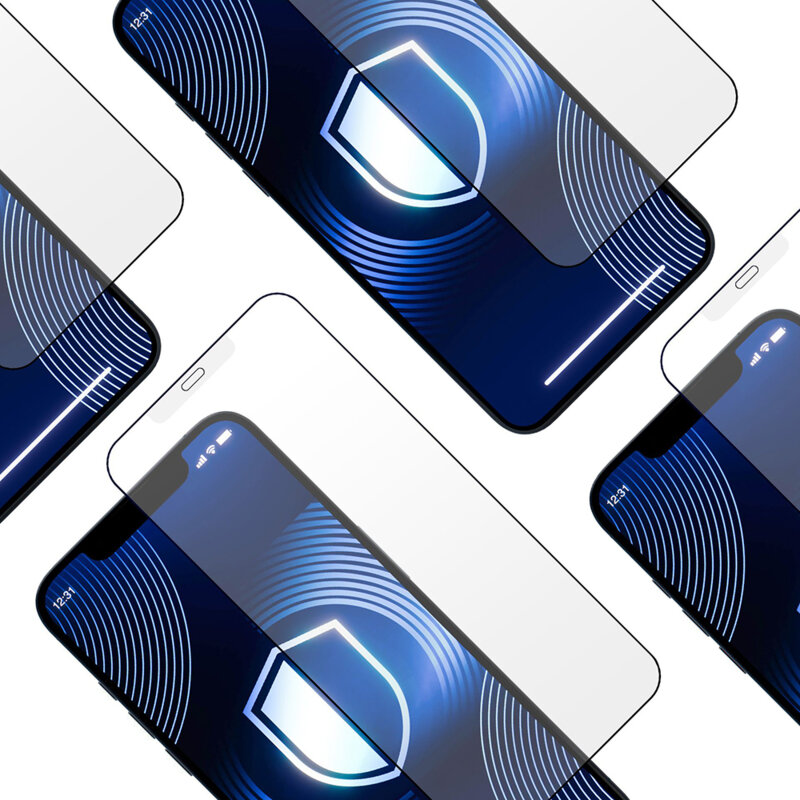 Folie iPhone 12 3mk HardGlass Matt Max, negru