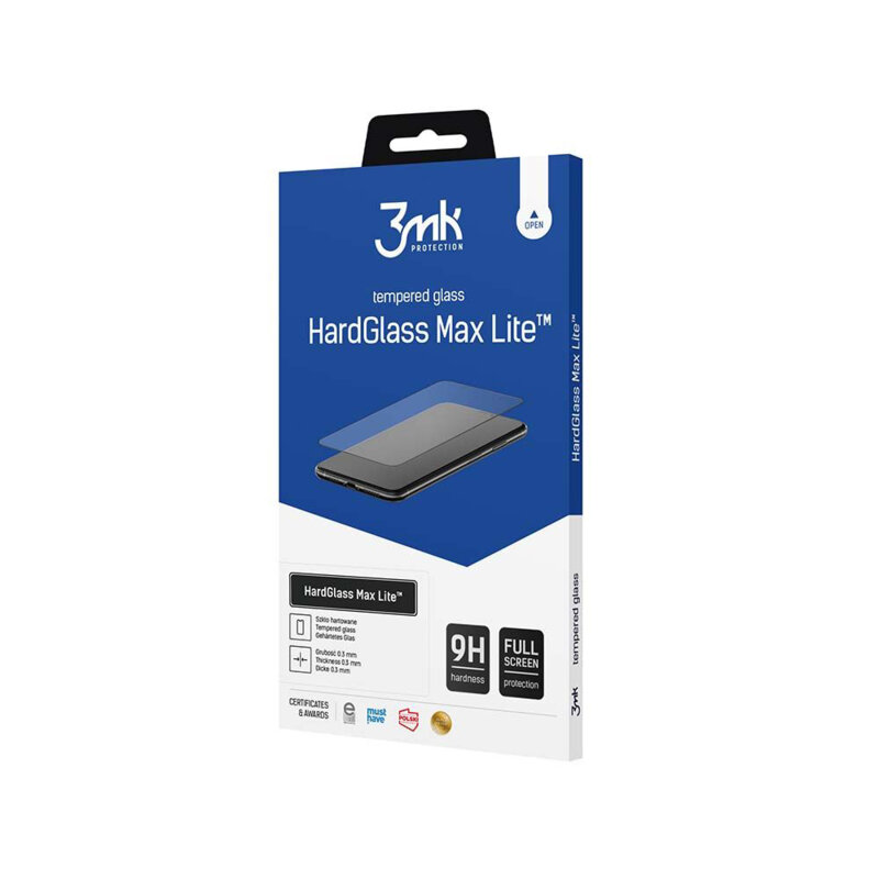 Folie sticla Honor Magic7 Lite 3mk HardGlass Max Lite Tempered Screen Protector, negru