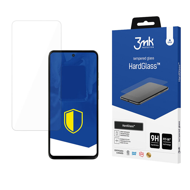 Folie sticla Motorola Moto G15 3mk HardGlass Tempered Screen Protector, transparenta
