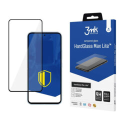 Folie sticla Samsung Galaxy A55 5G 3mk HardGlass Tempered Screen Protector, negru