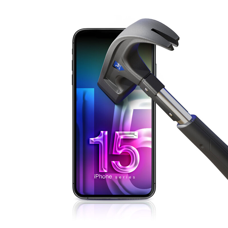 Folie sticla iPhone 16 3mk HardGlass Tempered Screen Protector, negru