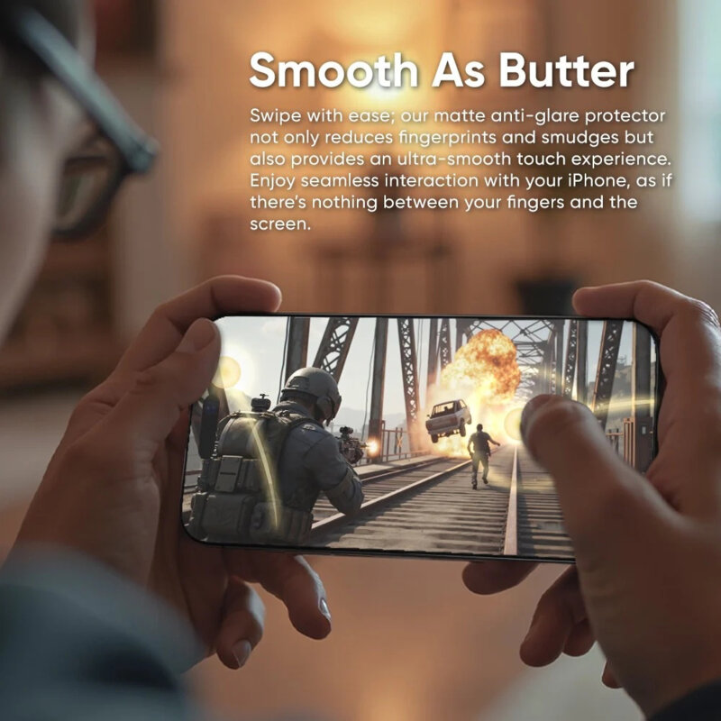 Folie sticla iPhone 17 Pro Max ANANK 3D Invisible 5X Reinforced Edge to Edge, negru