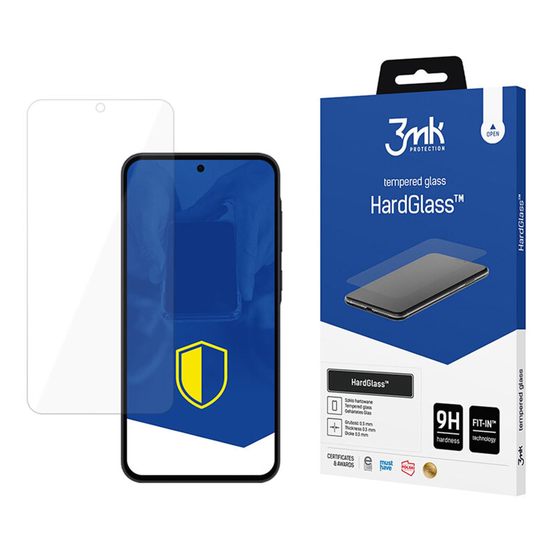Folie sticla Samsung Galaxy A56 5G 3mk HardGlass Tempered Screen Protector, transparenta