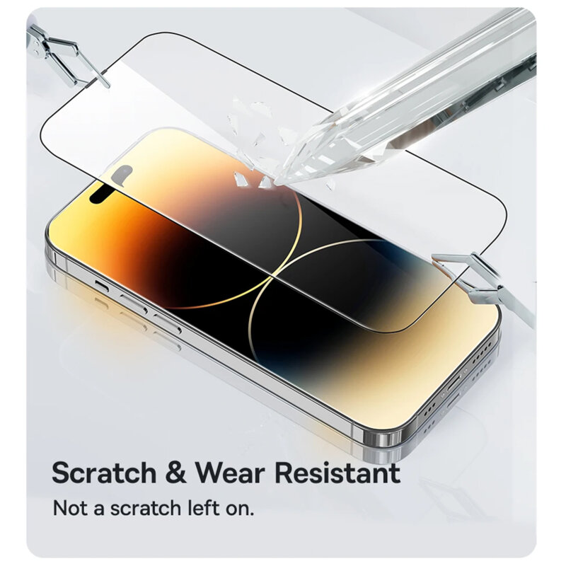 Folie sticla iPhone 17 ANANK 2.5D 5X Reinforced Full Glass Screen Protector, negru