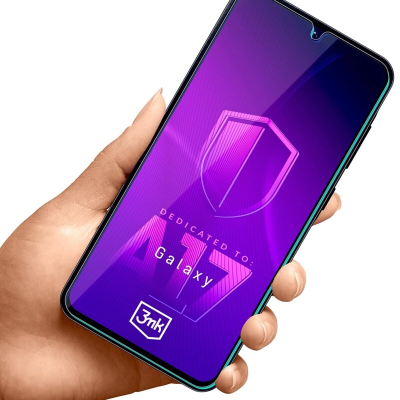 Folie sticla Samsung Galaxy A17 5G 3mk HardGlass Tempered Screen Protector, transparenta