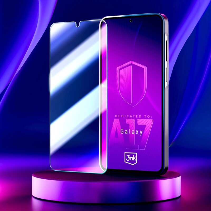 Folie sticla Samsung Galaxy A17 5G 3mk HardGlass Tempered Screen Protector, transparenta