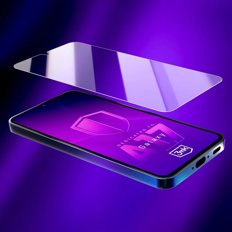 Folie sticla Samsung Galaxy A17 5G 3mk HardGlass Tempered Screen Protector, transparenta
