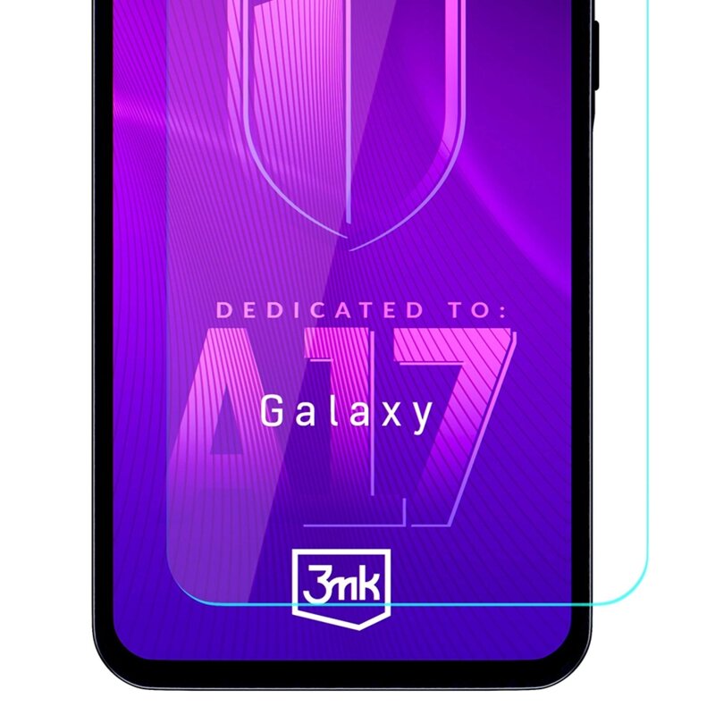 Folie sticla Samsung Galaxy A17 5G 3mk HardGlass Tempered Screen Protector, transparenta