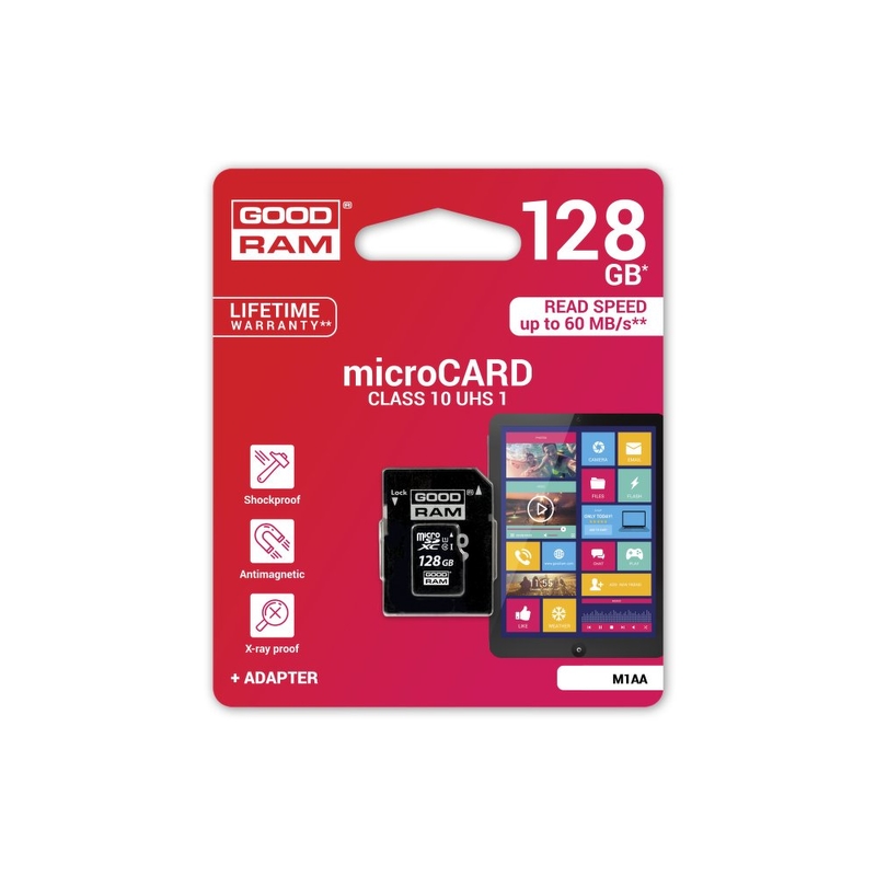 Card de memorie GOODRAM Micro SDXC Class 10 128 GB UHS-I + Adaptor SD