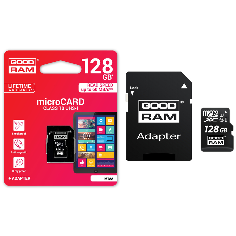 Card de memorie GOODRAM Micro SDXC Class 10 128 GB UHS-I + Adaptor SD