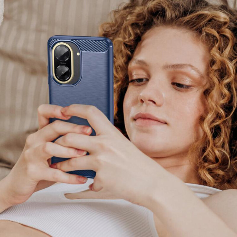 Husa Xiaomi Redmi A5 4G (Standard) Techsuit Carbon Silicone, albastru