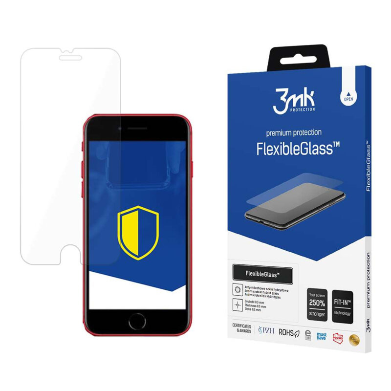 Folie iPhone 8 3mk FlexibleGlass, transparenta