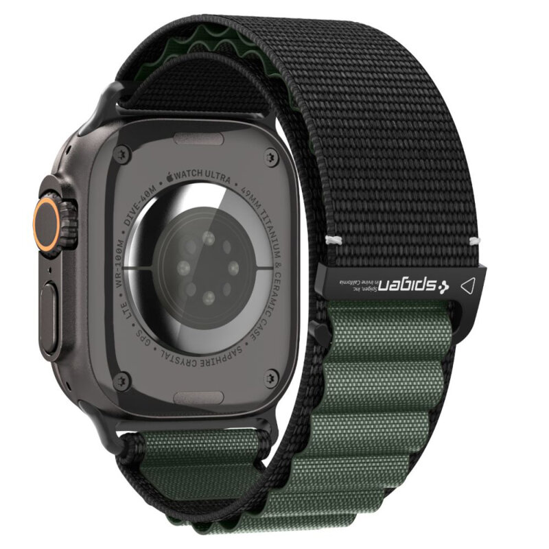 Curea Apple Watch 9 45mm Spigen WBF1, verde