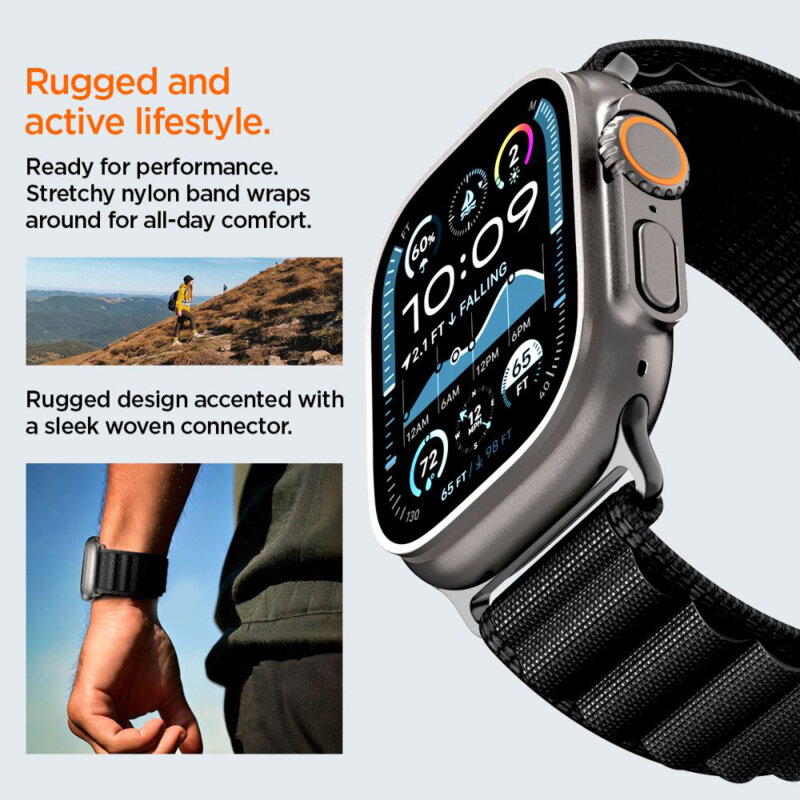 Curea Apple Watch Ultra Spigen WBF1, negru