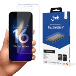 Folie iPhone 16 Pro 3mk FlexibleGlass, transparenta