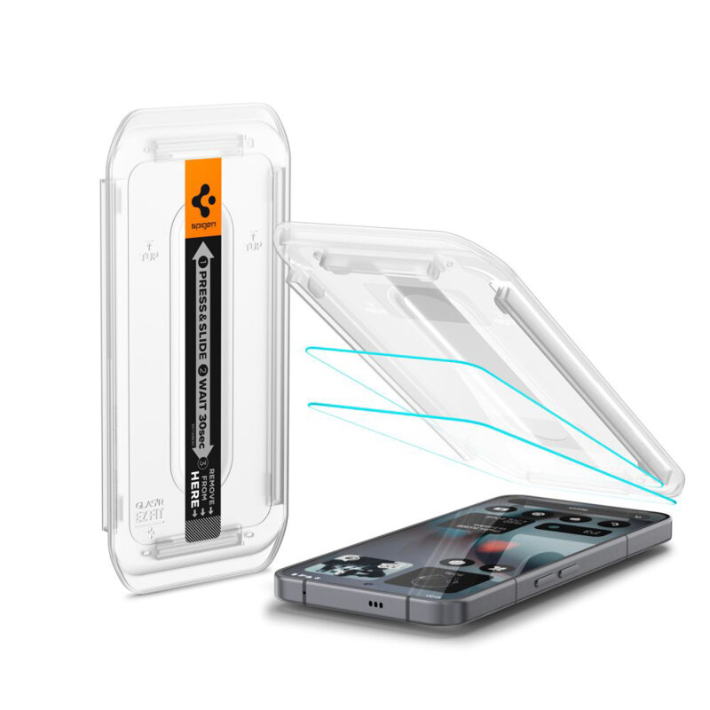 [Pachet 2x] Folie Nothing Phone (3) Spigen Glas.tR EZ Fit, transparenta