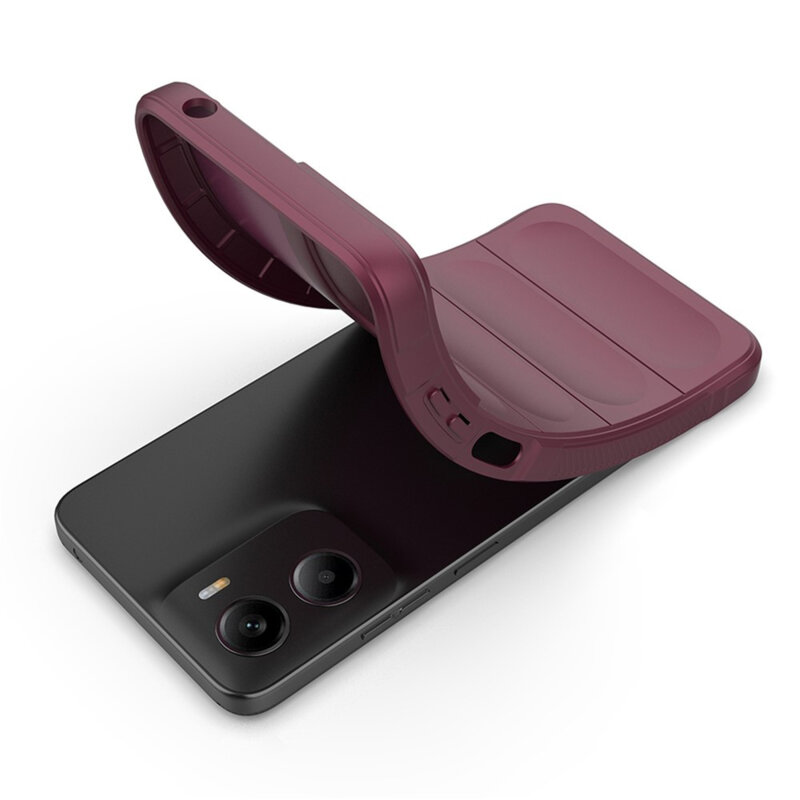 Husa Motorola Moto E15 Techsuit Magic Shield, bordo