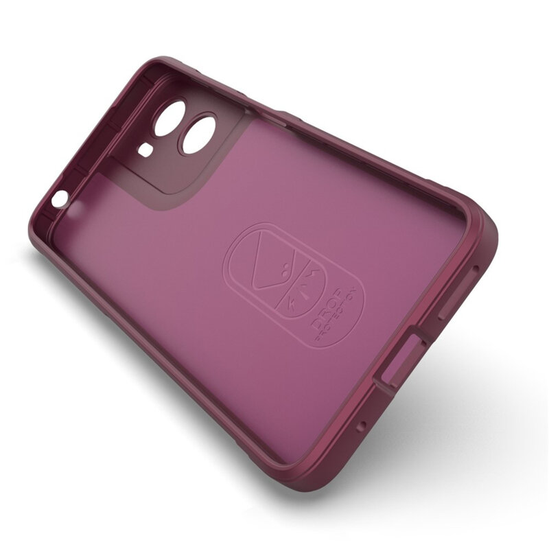 Husa Motorola Moto E15 Techsuit Magic Shield, bordo