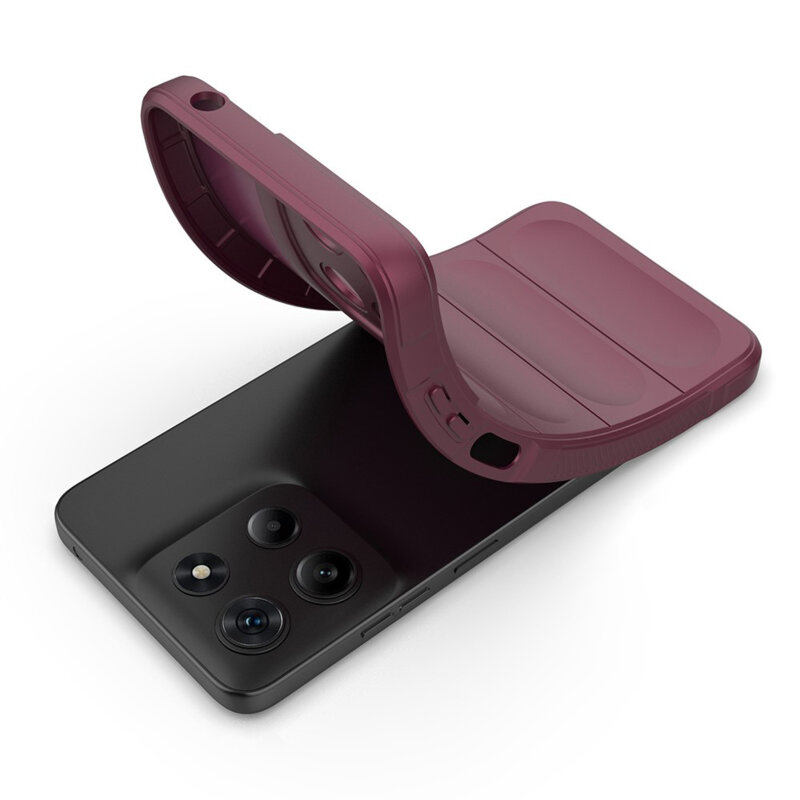 Husa Motorola Moto G15 Techsuit Magic Shield, bordo