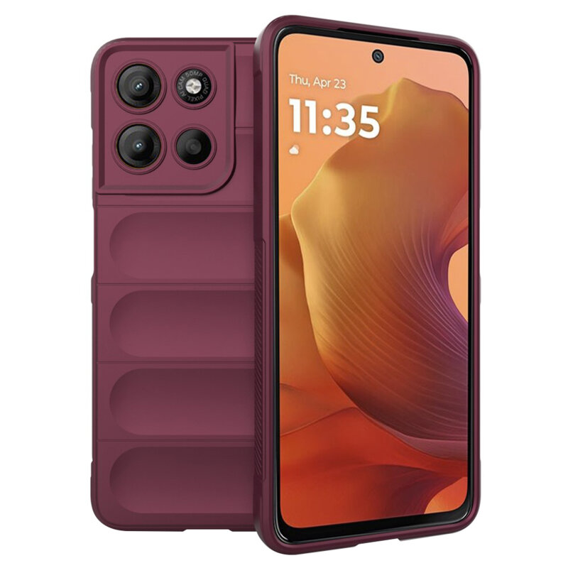 Husa Motorola Moto G15 Power Techsuit Magic Shield, bordo