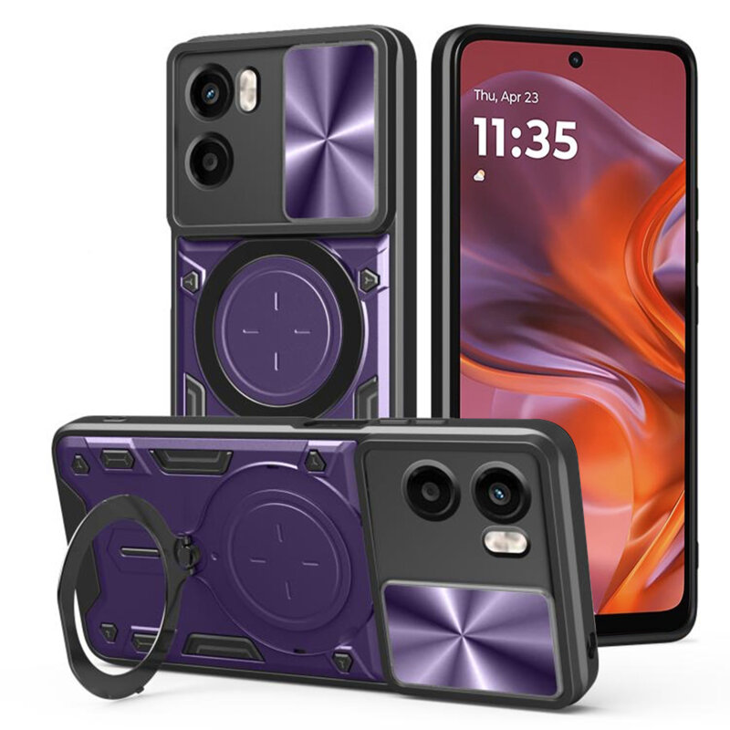 Husa Motorola Moto G05 Techsuit CamGuard Pro, mov