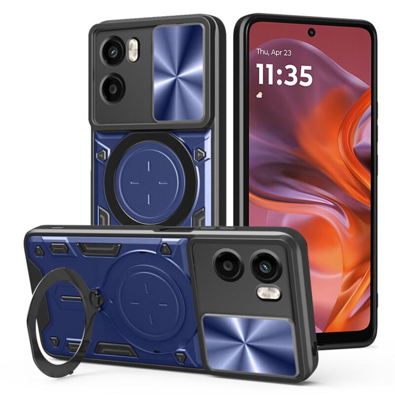 Husa Motorola Moto G05 Techsuit CamGuard Pro, albastru