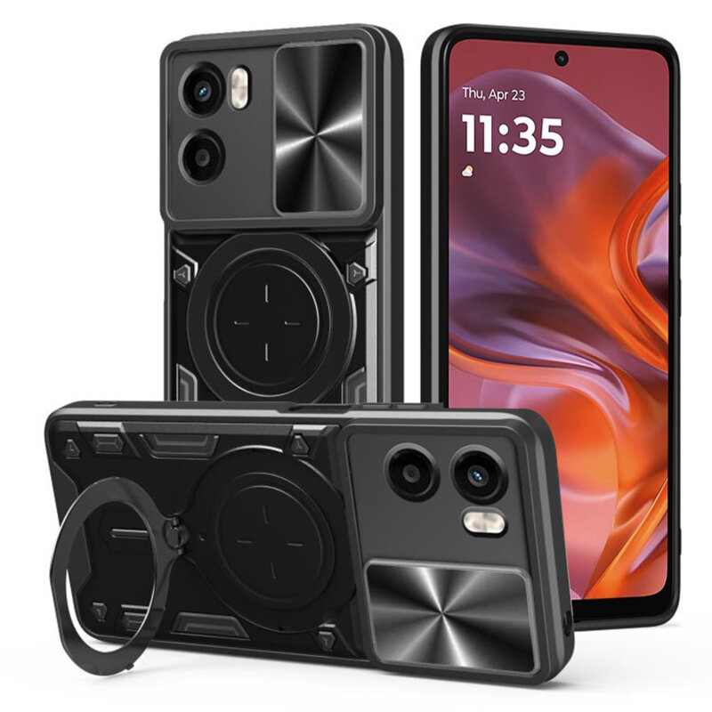 Husa Motorola Moto G05 Techsuit CamGuard Pro, negru