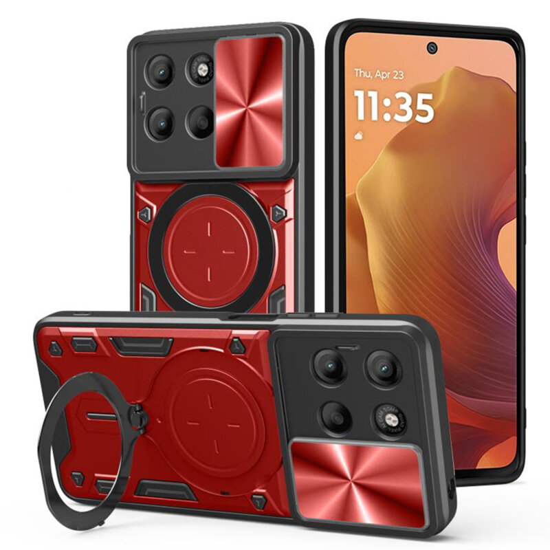 Husa Motorola Moto G15 Power Techsuit CamGuard Pro, rosu