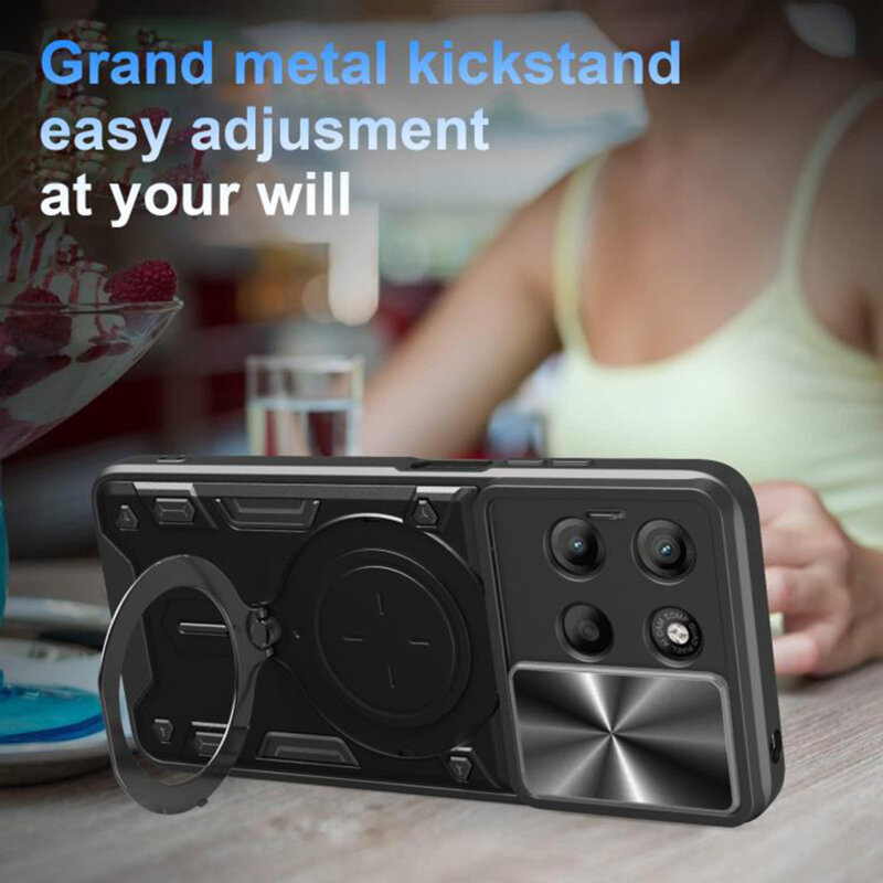 Husa Motorola Moto G15 Power Techsuit CamGuard Pro, rosu