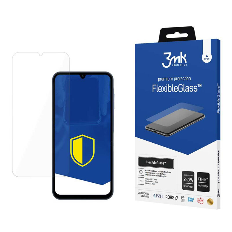 Folie Samsung Galaxy A15 4G 3mk FlexibleGlass, transparenta