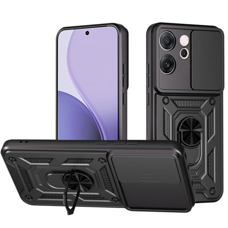 Husa Oppo Reno14 FS 5G protectie camera Techsuit CamShield Series, negru