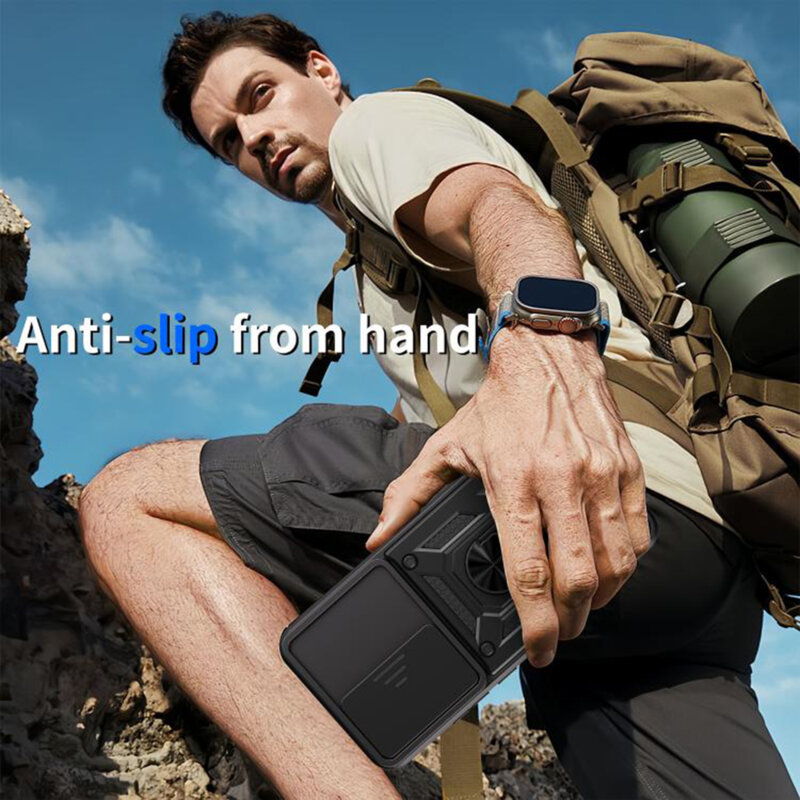 Husa Oppo Reno14 FS 5G protectie camera Techsuit CamShield Series, negru