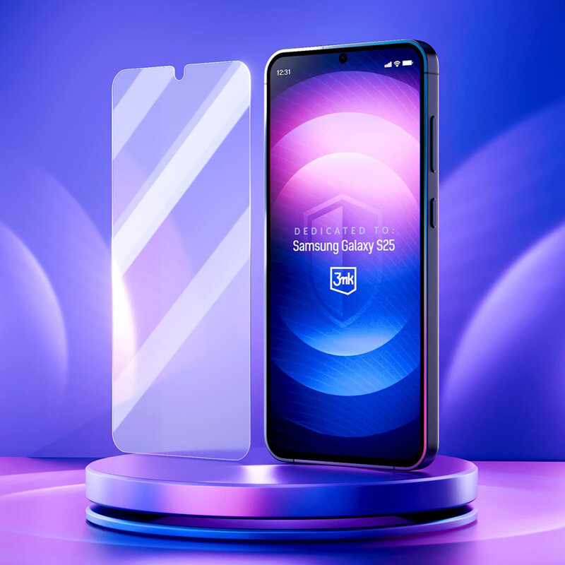 Folie Samsung Galaxy S25 3mk FlexibleGlass, transparenta