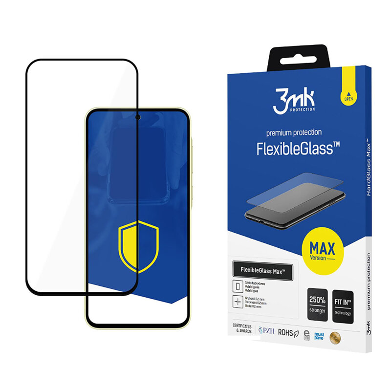 Folie Samsung Galaxy A35 5G 3mk FlexibleGlass Max, negru