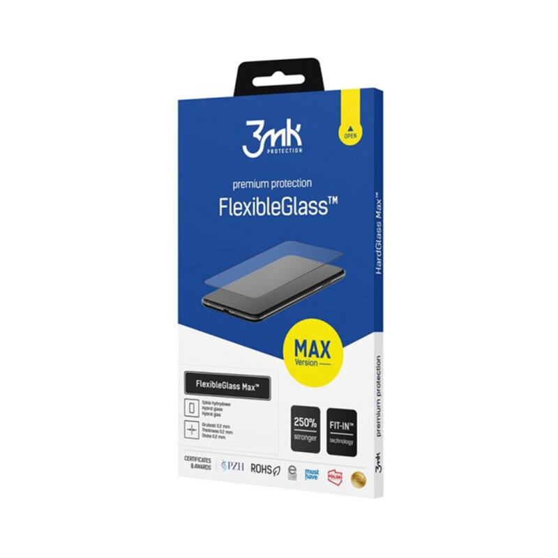 Folie iPhone 16 Pro 3mk FlexibleGlass Max, negru