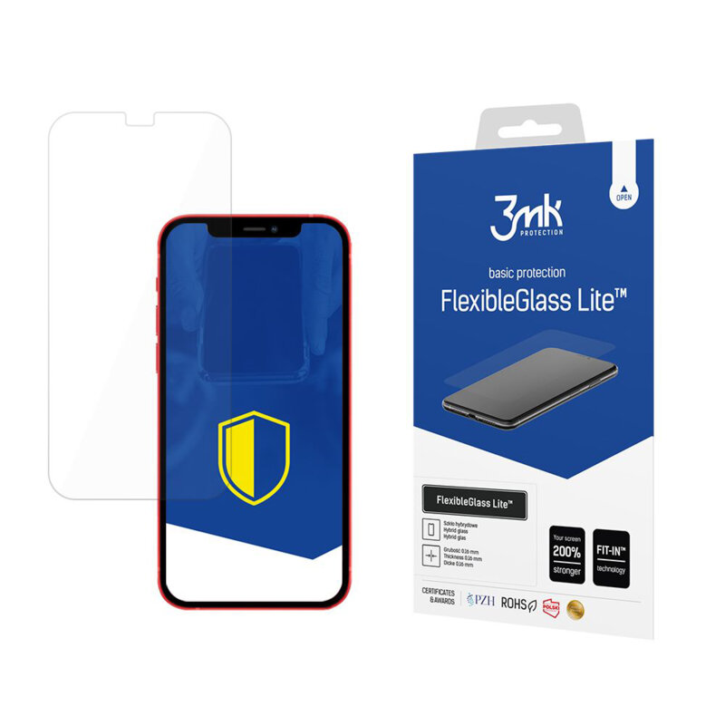 Folie iPhone 12 3mk FlexibleGlass Lite, transparenta