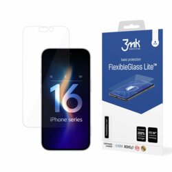 Folie iPhone 16 Pro 3mk FlexibleGlass Lite, transparenta