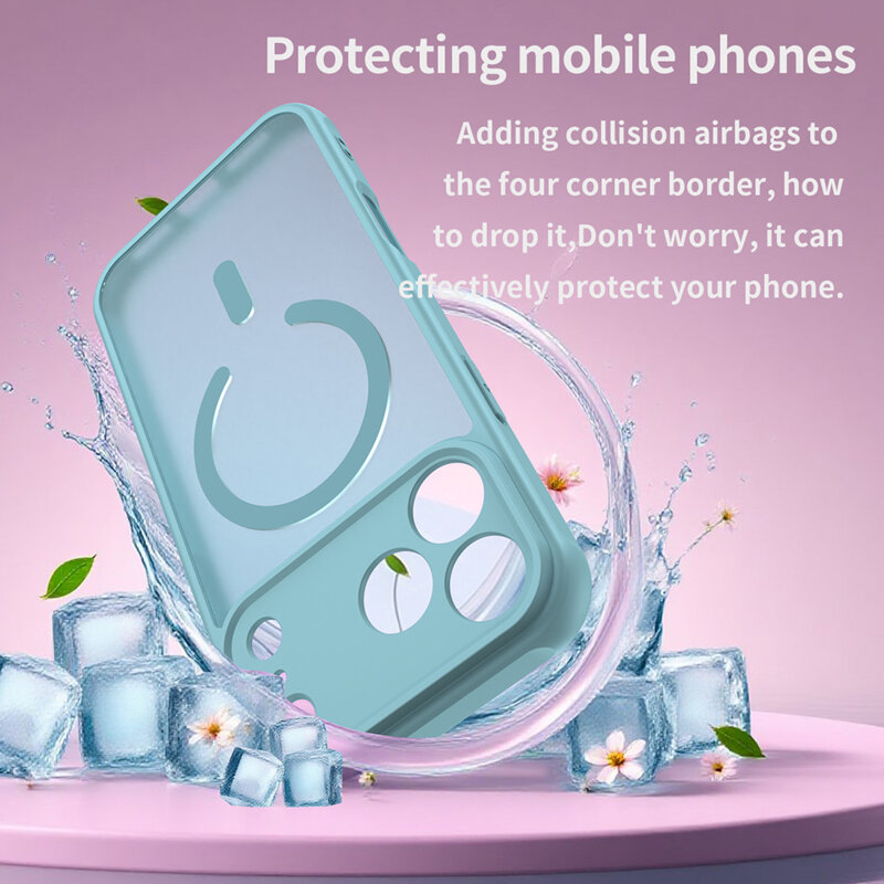 Husa iPhone 17 Pro Max Techsuit HaloFrost II MagSafe, verde menta