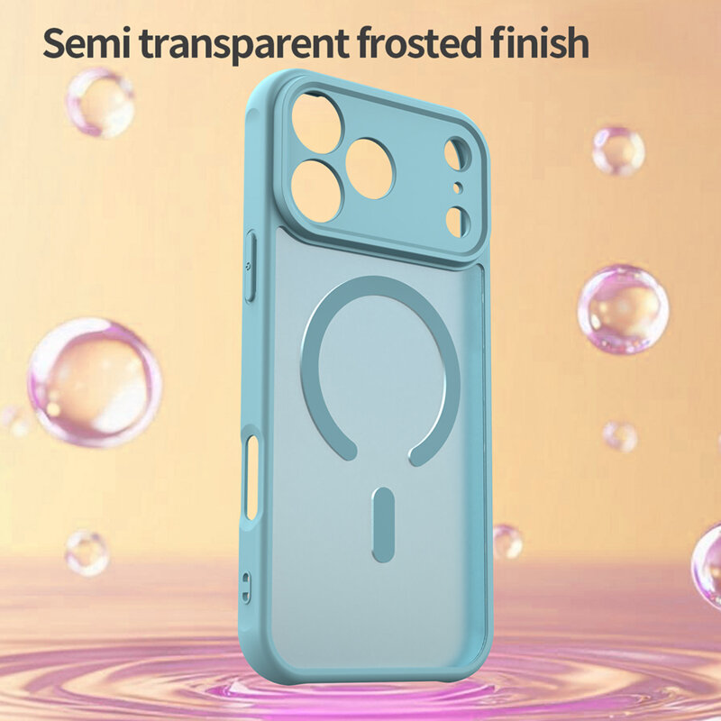 Husa iPhone 17 Pro Max Techsuit HaloFrost II MagSafe, verde menta