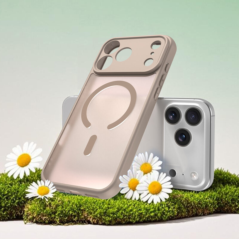 Husa iPhone 17 Pro Max Techsuit HaloFrost II MagSafe, auriu