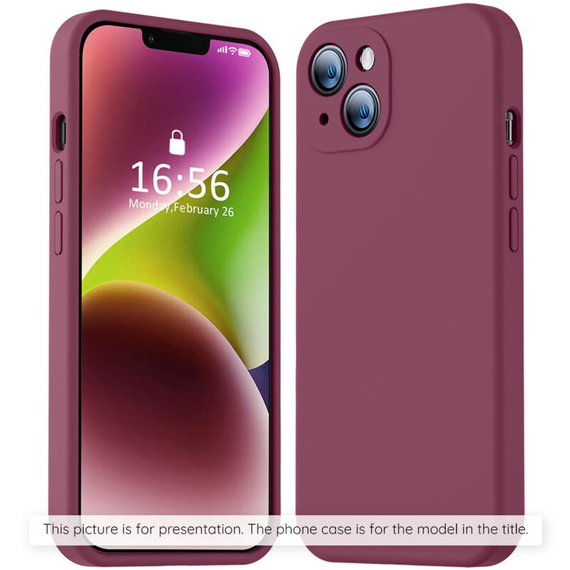 Husa silicon Xiaomi Redmi 15C 4G Techsuit SoftFlex, bordo