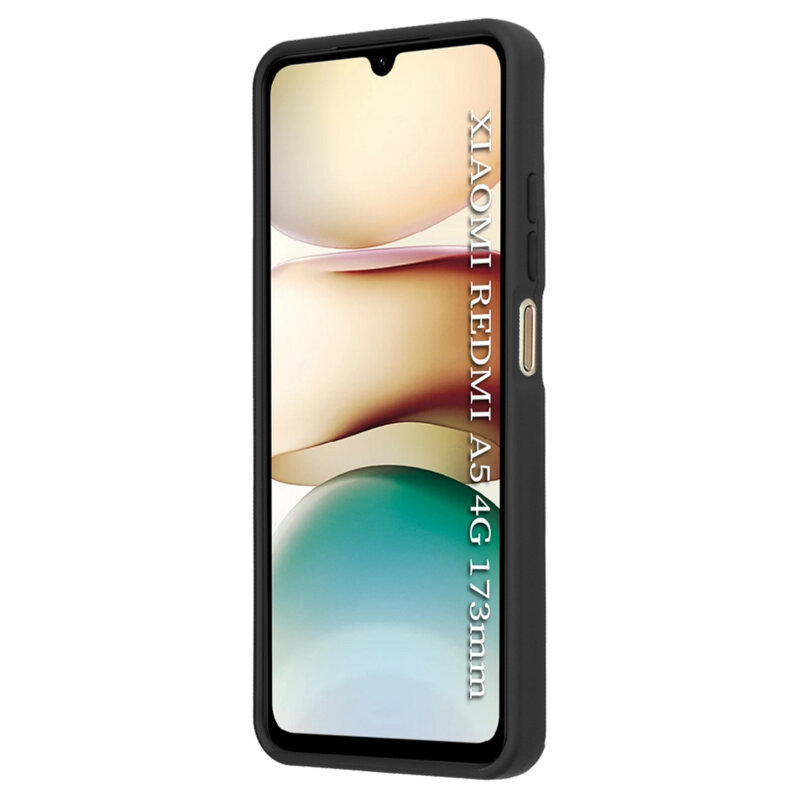 Husa Xiaomi Redmi A5 4G (Standard) Techsuit Glinth cu inel suport stand magnetic, negru