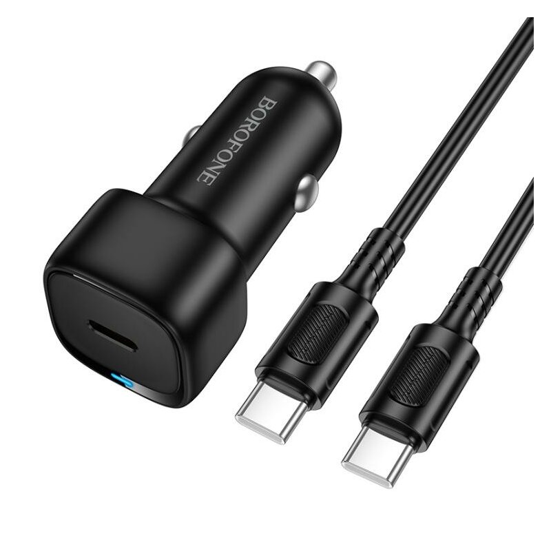 Incarcator auto USB-C PD20W + cablu, Borofone Cloud, BZ34A