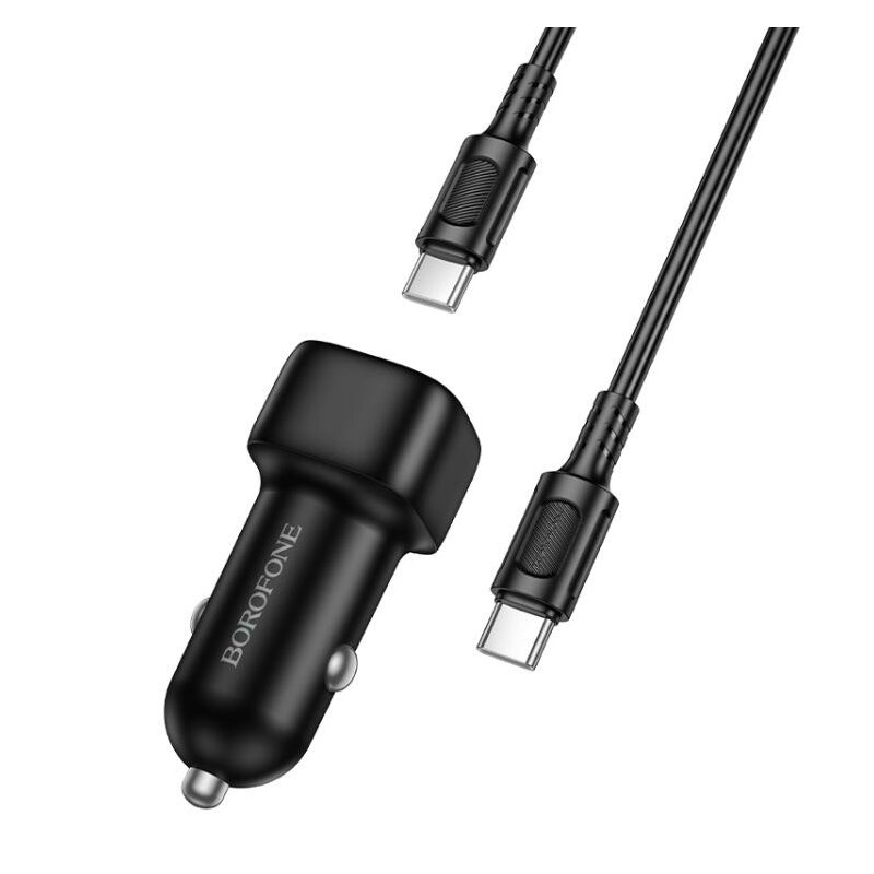 Incarcator auto USB-C PD20W + cablu, Borofone Cloud, BZ34A