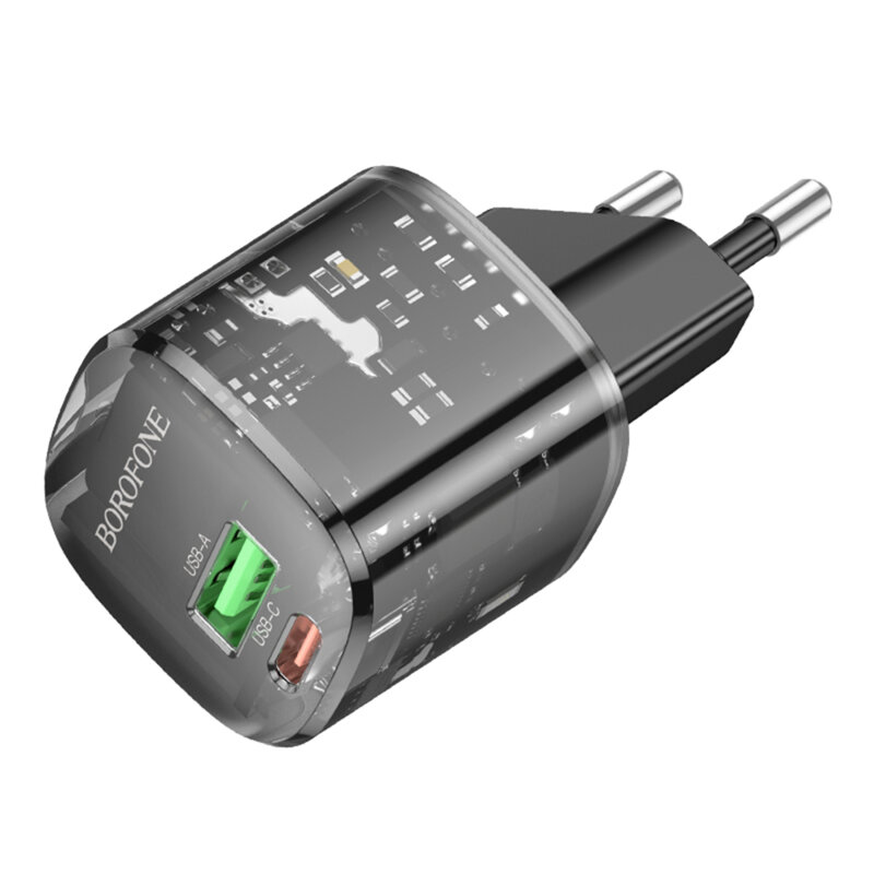 Incarcator priza dual port 20W, Borofone Sunlight, BN17